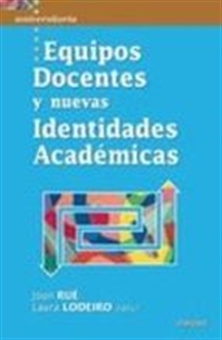 Books Frontpage Equipos Docentes y nuevas Identidades Académicas