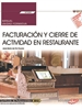 Front pageManual. Facturación y cierre de actividad en Restaurante (UF0260). Certificados de profesionalidad. Servicios de restaurante (HOTR0608)