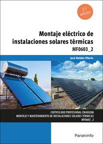 Books Frontpage Montaje eléctrico de instalaciones solares térmicas