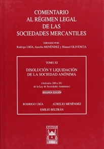 Books Frontpage Disolución y Liquidación de la Sociedad Anónima (Artículos 260 a 281 de la Ley de Sociedades Anónimas). Tomo XI