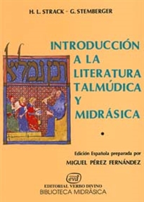 Books Frontpage Introducción a la literatura talmúdica y midrásica