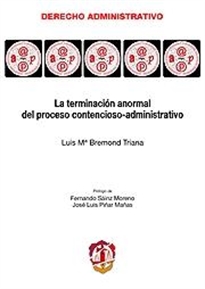 Books Frontpage La terminación anormal del proceso contencioso-administrativo