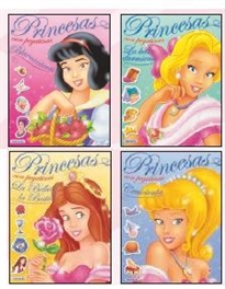 Books Frontpage Princesas con pegatinas brillantes (4 títulos)