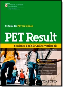 Books Frontpage PET Result Student's Book + Online Workbook