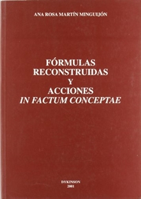 Books Frontpage Fórmulas reconstruidas y acciones infactum conceptae