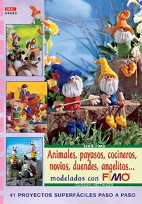 Books Frontpage Serie Fimo nº 23. ANIMALES, PAYASOS, COCINEROS, NOVIOS, DUENDES, ANGELITOS