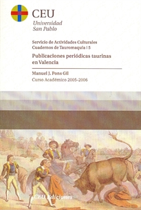 Books Frontpage Publicaciones periódicas taurinas en Valencia.