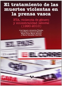 Books Frontpage El tratamiento de las muertes violentas en la prensa vasca. ETA, violencia de género y siniestralidad laboral (1990-2010)