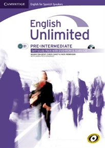 Books Frontpage English unlimited for spanish speakers pre-intermediate self-study pack (workbook with dvd-rom and audio cd)