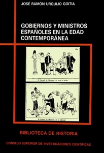 Books Frontpage Gobiernos y ministros españoles en la Edad Contemporánea