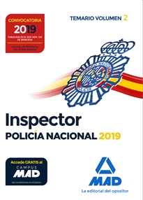 Books Frontpage Inspector de Policía Nacional. Temario Volumen 2