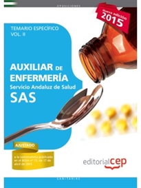 Books Frontpage Auxiliar de Enfermería Servicio Andaluz de Salud (SAS). Temario específico. Vol. II.