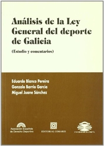 Books Frontpage Análisis de la Ley general del deporte de Galicia
