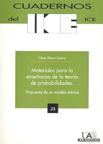 Books Frontpage Materiales para la enseñanza de la teoría de probabilidades. Propuesta de un modelo teórico.