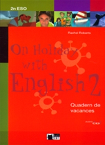 Books Frontpage On Holiday With English 2 Catala. Quadern De Vacances
