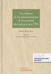 Books Frontpage Los deberes de los administradores de la sociedad afectada por una OPA (Papel + e-book)