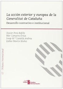 Books Frontpage La acción exterior y europea de la Generalitat de Cataluña