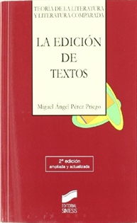 Books Frontpage La edición de textos