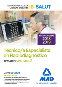 Books Frontpage Técnico Especialista en Radiodiagnóstico del Servicio de Salud de Las Illes Balears (Ib-Salut). Temario Volumen 3
