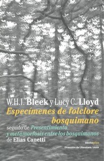 Books Frontpage Especímenes del folclore bosquimano