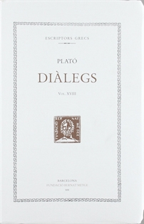 Books Frontpage Diàlegs, vol. XVIII: Timeu. Crítias