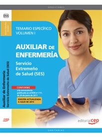Books Frontpage Auxiliar de Enfermería. Servicio Extremeño de Salud. Temario Específico Vol. I.