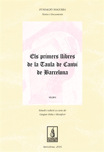 Books Frontpage Els primers llibres de la Tuala de Canvi de Barcelona. Volum II