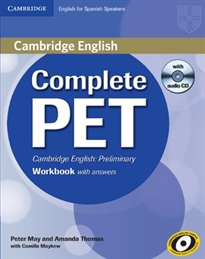 Books Frontpage Complete PET for Spanish Speakers Workbook with answers with Audio CD