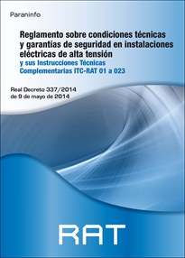 Books Frontpage RAT. Reglamento sobre condiciones técnicas y garantías de seguridad en instalaciones eléctricas de alta tensión