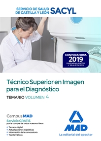 Books Frontpage Técnico Superior en Imagen para el Diagnóstico del Servicio de Salud de Castilla y León (SACYL). Temario Volumen 4