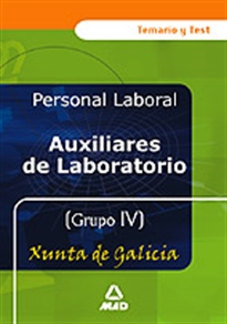 Books Frontpage Auxiliares de laboratorio grupo iv temario y test de la xunta de galicia