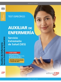 Books Frontpage Auxiliar de Enfermería. Servicio Extremeño de Salud. Test Específico