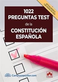 Books Frontpage 1022 preguntas test de la Constitución Española