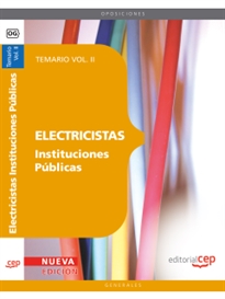 Books Frontpage Electricistas Instituciones Públicas. Temario Vol. II.
