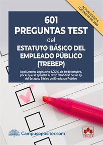 Books Frontpage 601 preguntas test del Estatuto Básico del Empleado Público