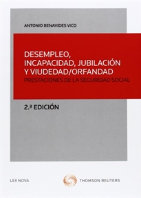 Books Frontpage Desempleo, incapacidad, jubilación y viudedad-orfandad (Papel + e-book)