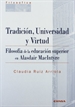 Front pageTradición, universidad y virtud, filosofía de la educación superior en Alasdair Macintyre