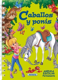 Books Frontpage Agenda escolar permanente - Caballos y ponis