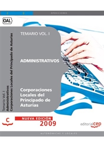 Books Frontpage Administrativos Corporaciones Locales del Principado de Asturias. Temario Vol. I.