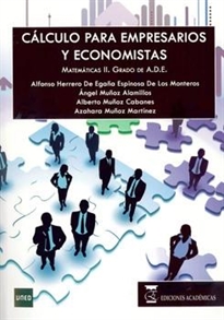 Books Frontpage Cálculo para empresarios y economistas. matemáticas II. grado de ADE