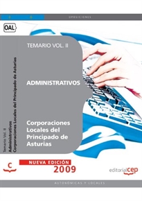 Books Frontpage Administrativos Corporaciones Locales del Principado de Asturias. Temario Vol. II.