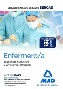 Books Frontpage Enfermero/a del Servicio Gallego de Salud. Test parte específica y supuestos prácticos