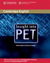 Books Frontpage Insight into PET Student's Book without Answers
