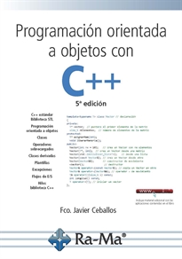 Books Frontpage Programación orientada a objetos con C++, 5ª edición.