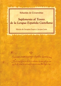 Books Frontpage Suplemento al Tesoro de la lengua española castellana