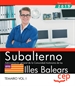 Front pageSubalterno. Administración general de la Comunidad Autónoma de las Illes Balears. Temario Vol. I