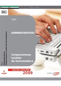 Books Frontpage Administrativos Corporaciones Locales de Extremadura. Test