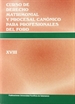 Front pageCurso de Derecho Matrimonial y Procesal  Canónico para profesionales del foro. Vol. XVIII