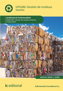 Books Frontpage Gestión de residuos inertes. SEAG0108 - Gestión de residuos urbanos e industriales