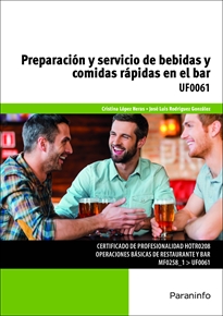 Books Frontpage Preparación y servicio de bebidas y comidas rápidas en el bar